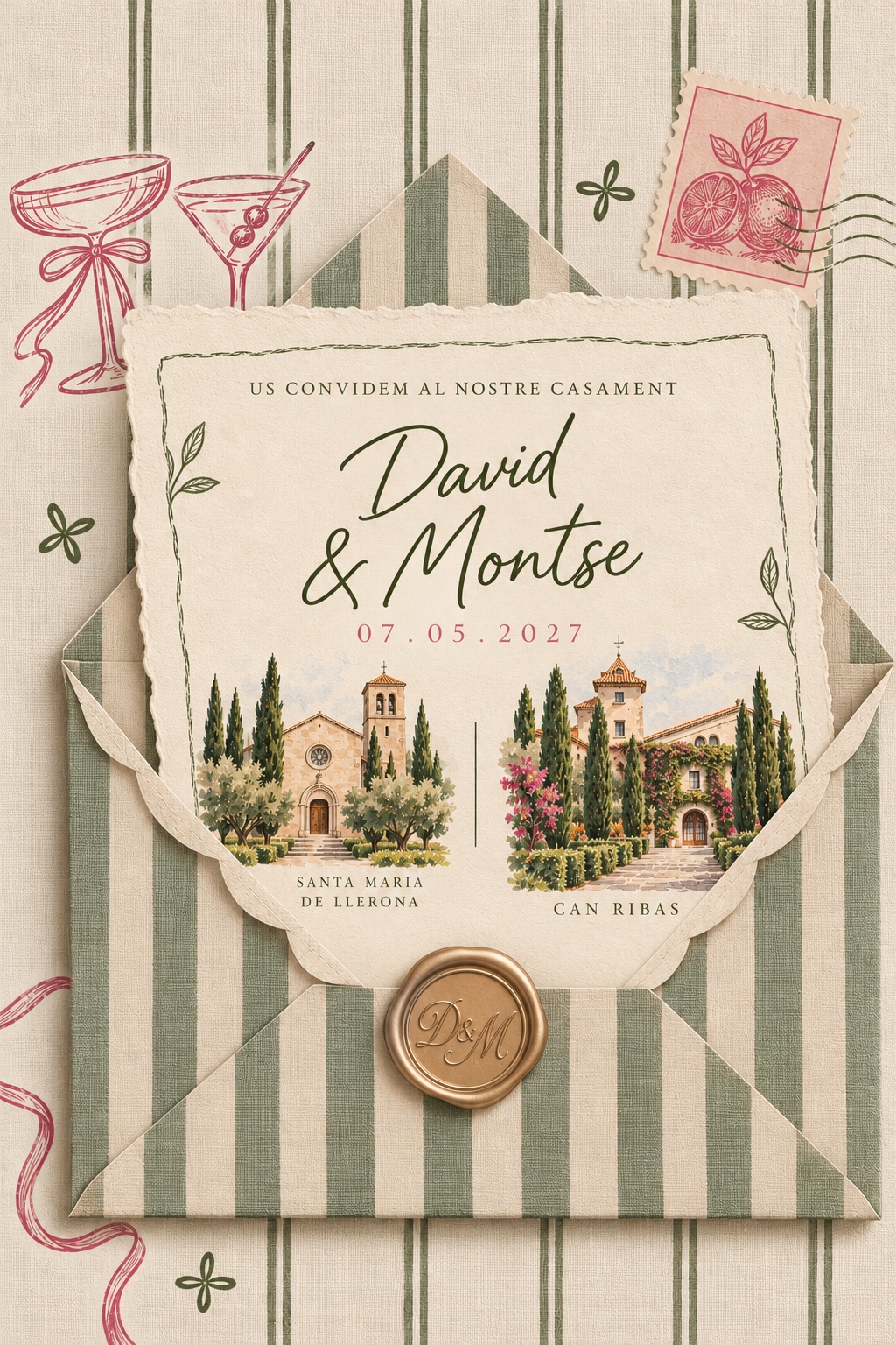 Invitació de David i Montse, 7 de maig de 2027